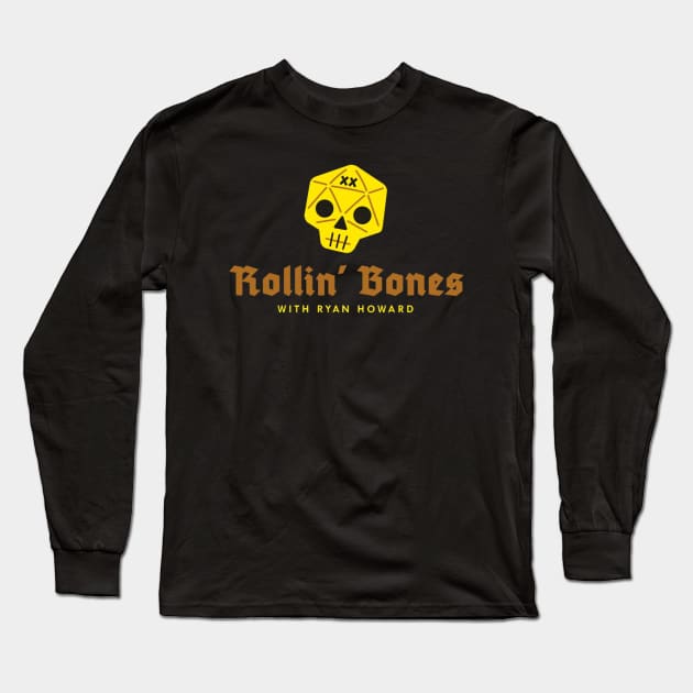 Rollin' Bones Main Logo Long Sleeve T-Shirt by Bonehead Imporium